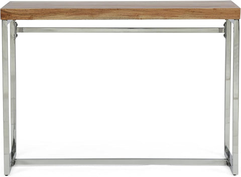 Berea Desk, Silver + Natural