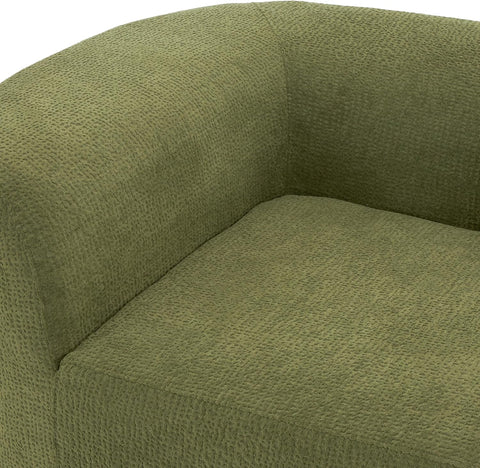 Randa Modern Fabric Upholstered 5-Seater Sofa, Oversized Chair Cloud Couch, Fully Assembled Long Sofa Chaise Lounge, Fully Assembled, Olive Green