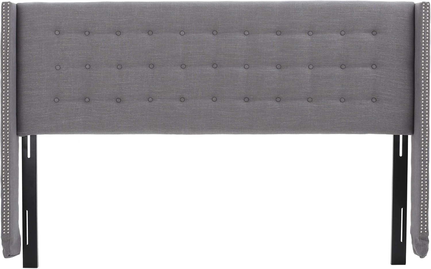 Kendrah Fabric Headboard, King / Cal King, Dark Grey