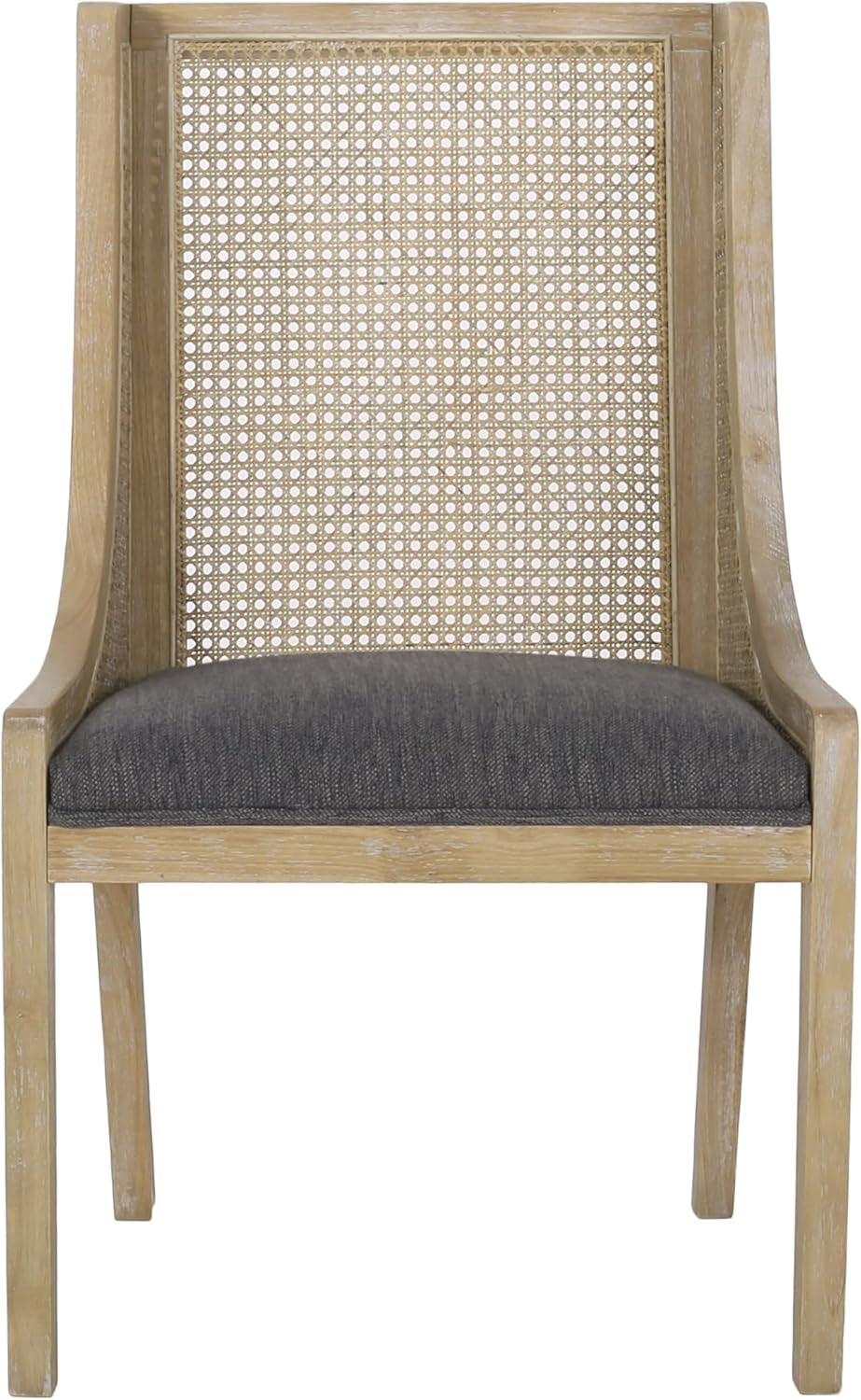 Maurers Dining Chair, 23 "W X 24 "D X 38.25 "H, Charcoal + Natural Brown