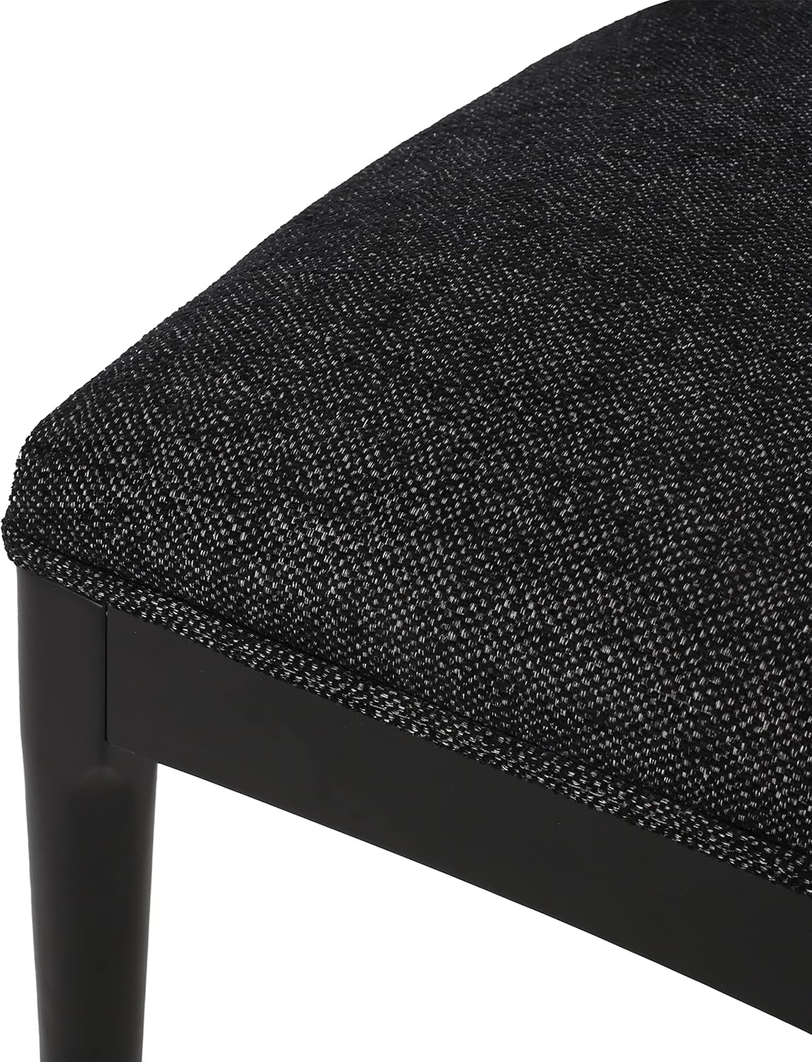 Dason Dining Set, 21.75 "W X 20.5 "D X 30.5 "H, Black Textured Tweed + Black