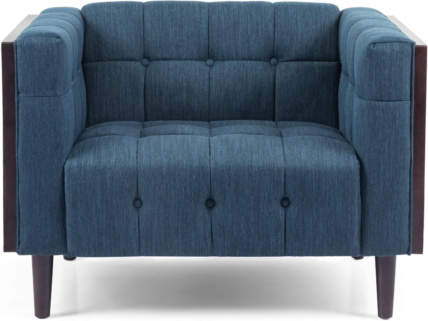 Mclarnan Living Room Furniture Sets, Navy Blue + Brown