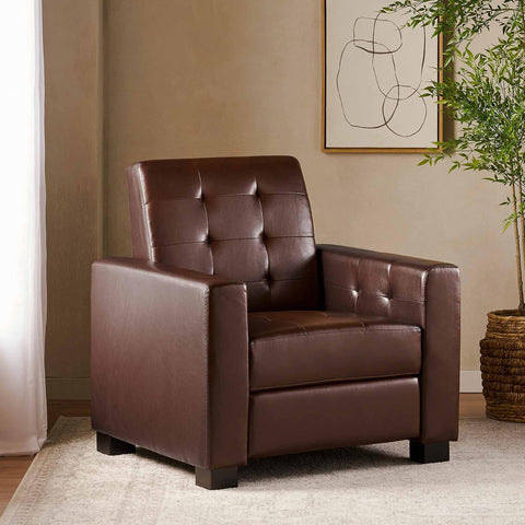 Craigue Recliner, Dark Brown