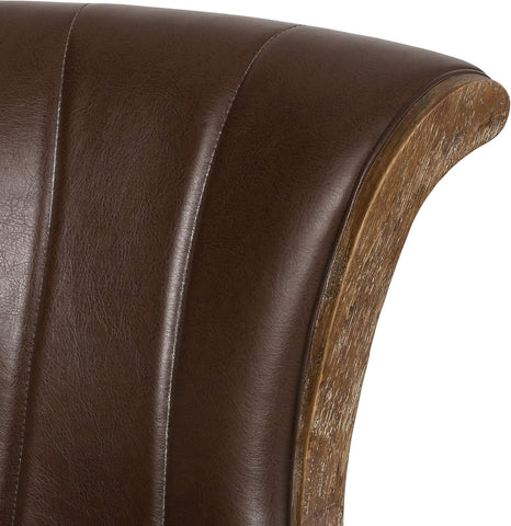 Coulee Office Chair, Dark Brown + Natural