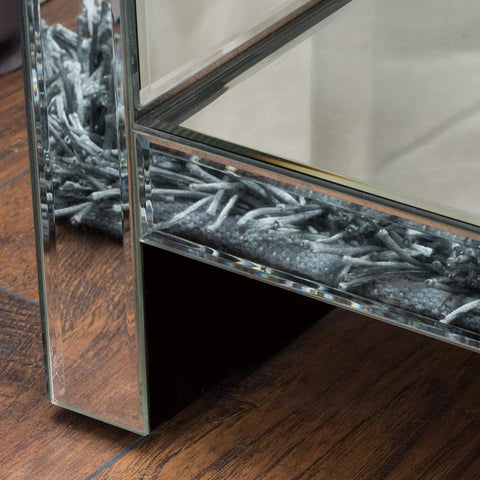 Roxie Mirrored Bedside Table, Mirror