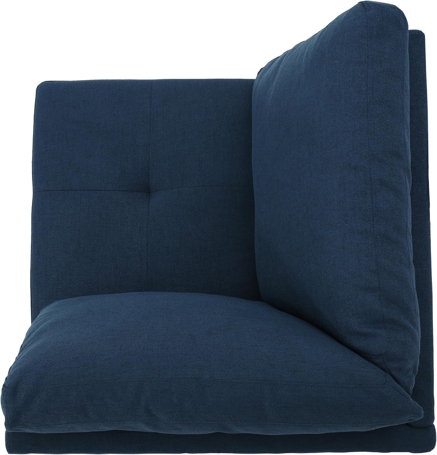 Zahra Fabric Sectional Couch, 7-Pcs Set, Dark Blue