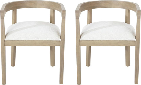 Ladieu Dining Chair, 22.5 "W X 22.75 "D X 27.5 "H, Light Ash + Almond