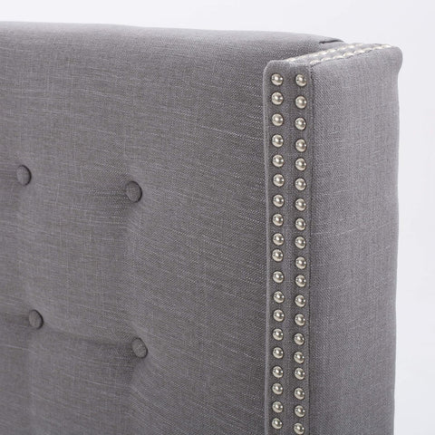 Kendrah Fabric Headboard, King / Cal King, Dark Grey