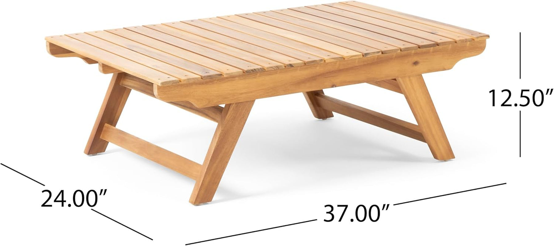Sedona Outdoor Acacia Wood 6 Seater Chair Loveseat Cushions Chat Patio Furniture Conversation Sets with Coffee Table, 37 "W X 28.25 "D X 29.5 "H, Teak + White