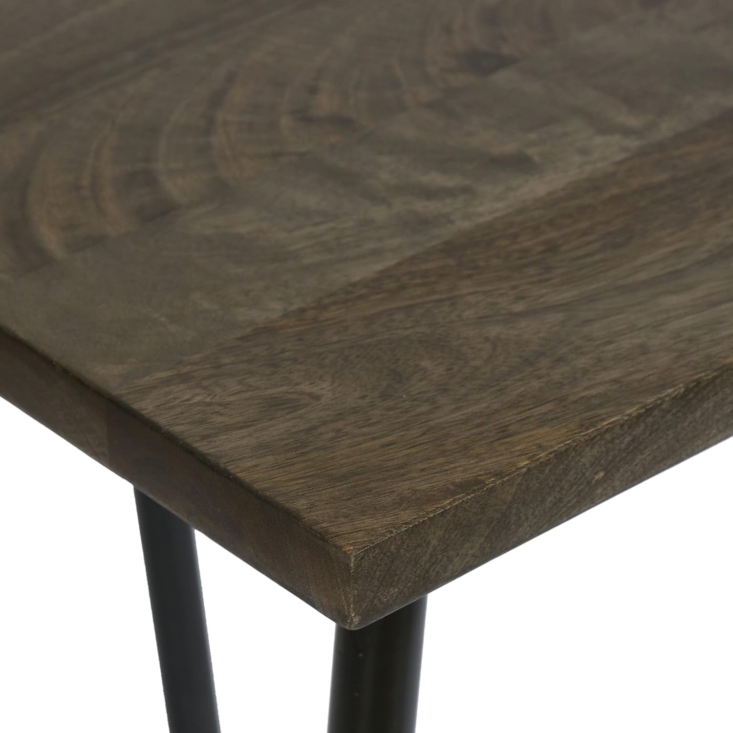 Darke Desk, Black + Brown Wash