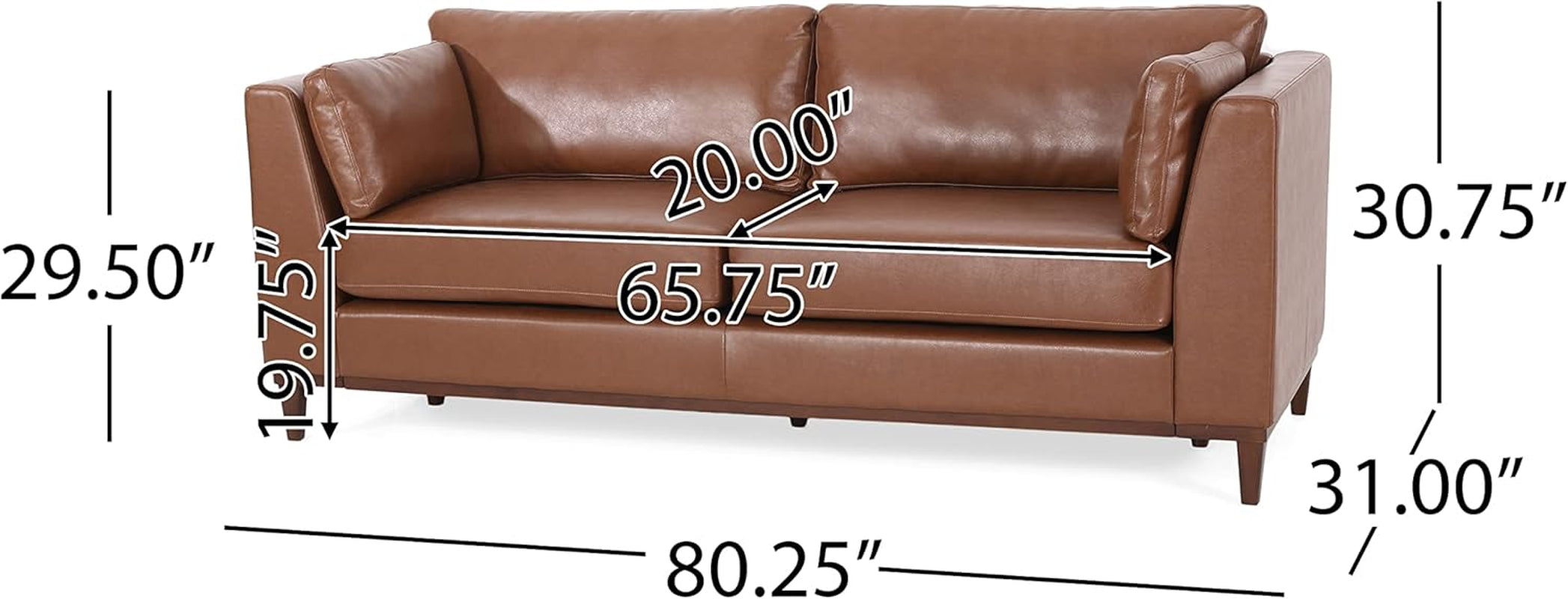 Warbler Sofas, Cognac Brown