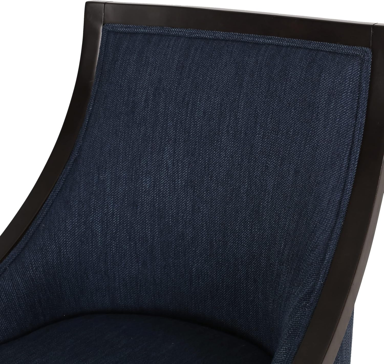 Thurber Dining Chair, Navy Blue + Walnut