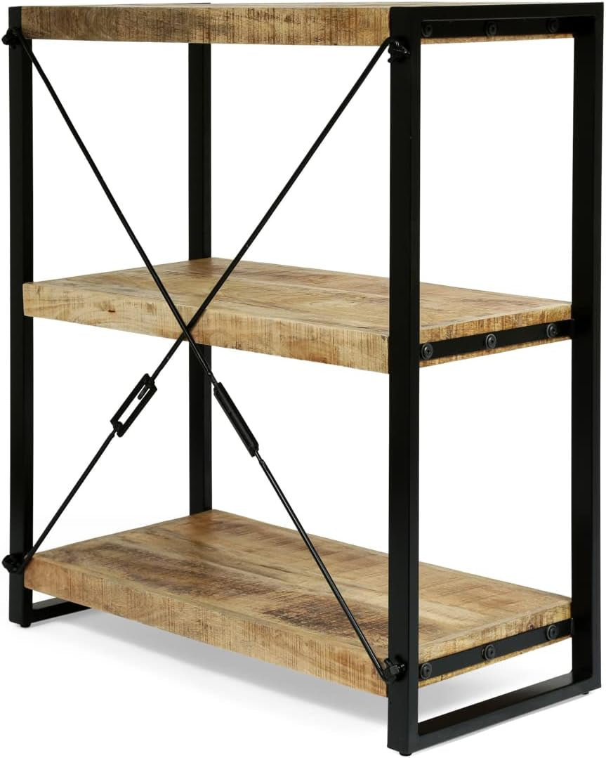 Brinkley SHELVE Rack, Natural + Black