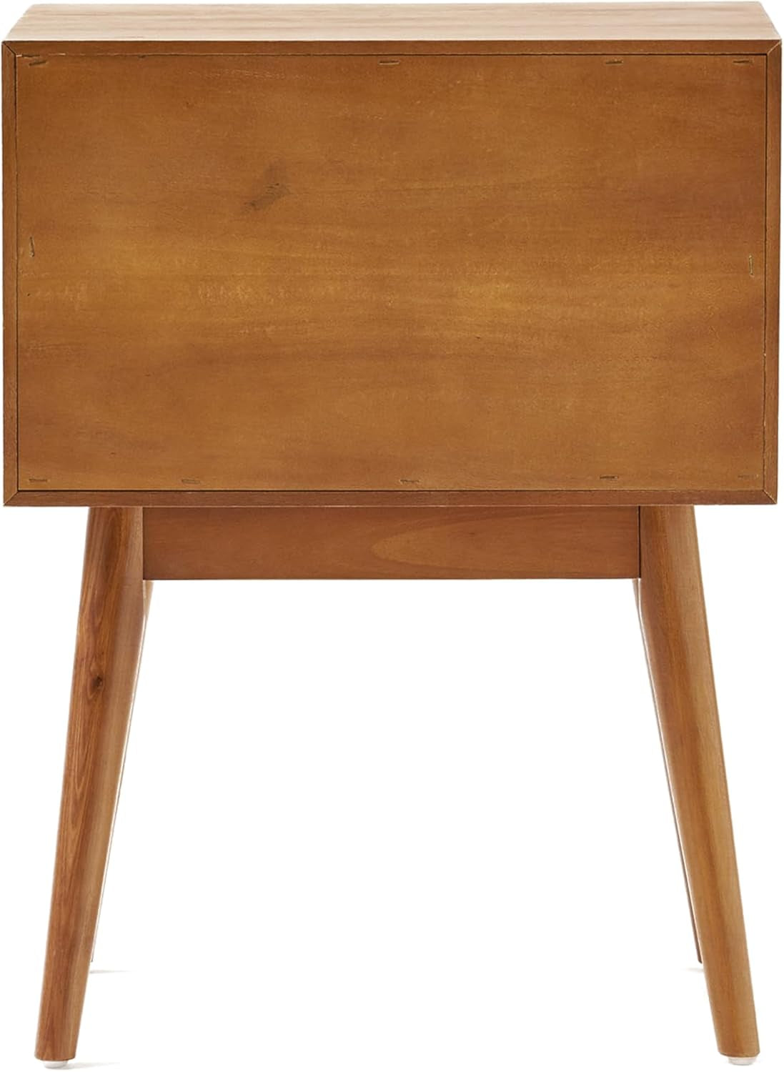 Great Deal Furniture Mid Century Acacia Wood Nightstand, Natural