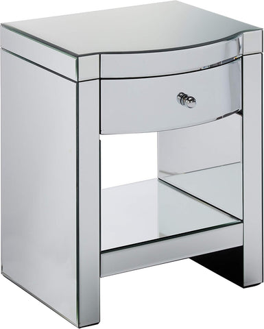 Roxie Mirrored Bedside Table, Mirror