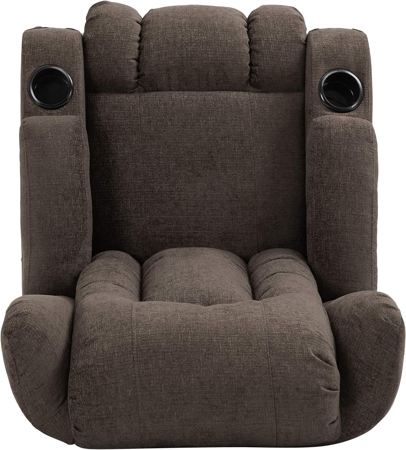 Lavonia Massage Recliner, Brown + Black