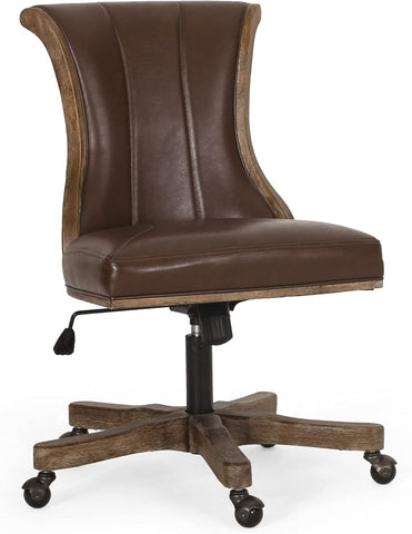 Coulee Office Chair, Dark Brown + Natural