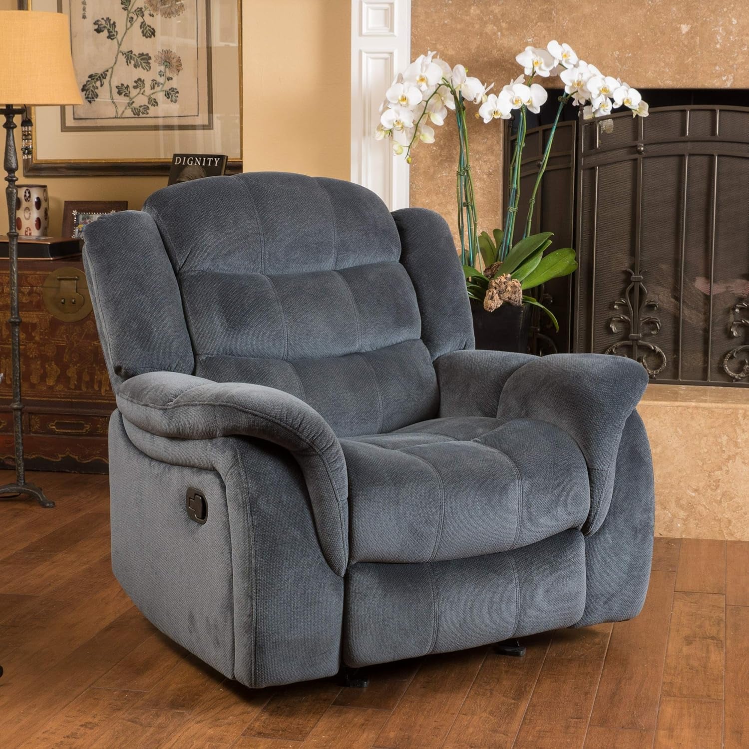 Hawthorne Glider Recliner, Steel