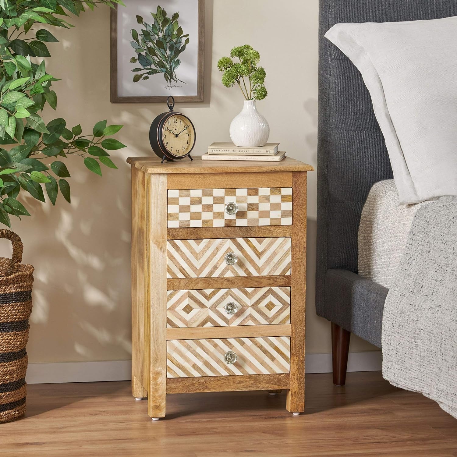 313708 NIGHTSTAND, Natural, Small