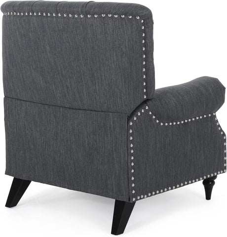 Sunapee Recliner, Charcoal + Espresso