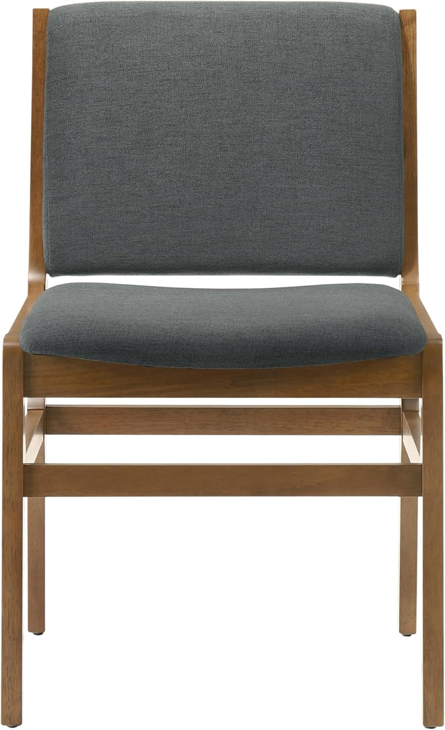 Coston Dining Chair, 19.75 "W X 23.25 "D X 33.0 "H, Dark Gray + Walnut