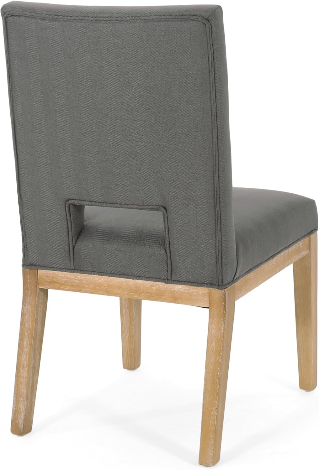 Riverlake Dining Chair, 19.75 "W X 25 "D X 35.75 "H, Deep Gray + Weathered Natural Brown