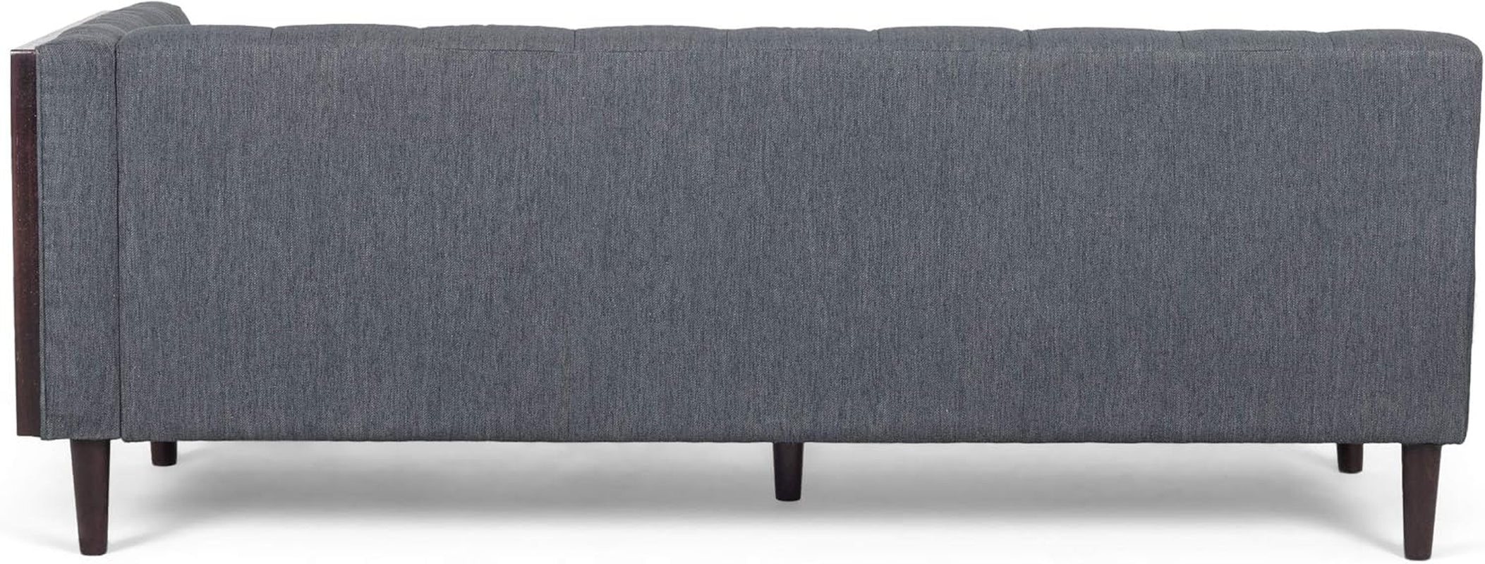 Clermont Sofa, Charcoal + Brown