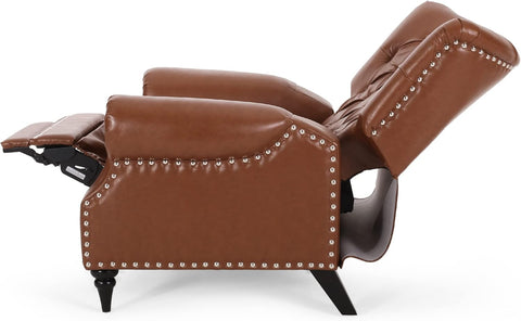 Sunapee Recliner, Cognac Brown + Espresso