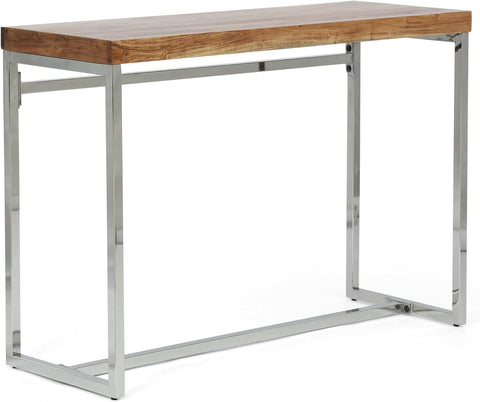 Berea Desk, Silver + Natural