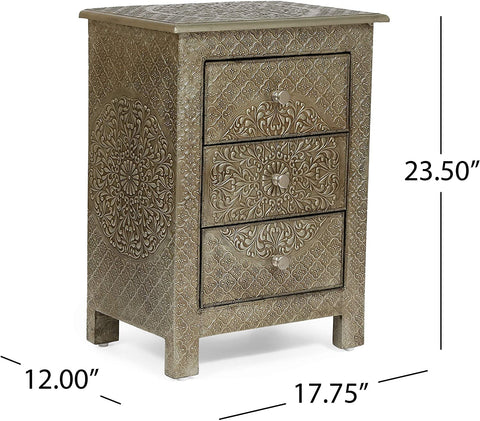 313907 NIGHTSTAND, Silver